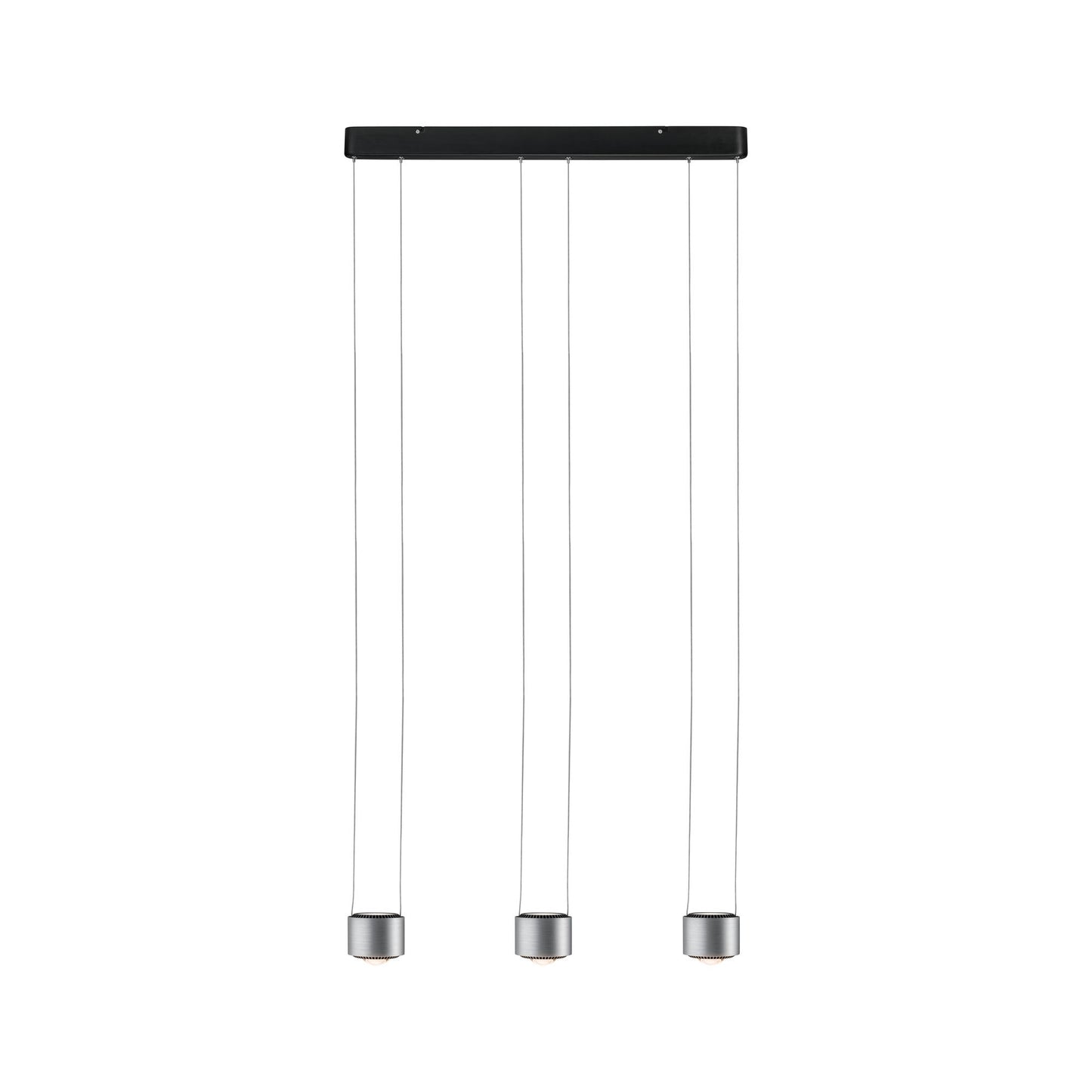 Paulmann Aldan Pendelleuchte dim LED 3x9W Schwarz/Alu gebürstet 230V Aluminium