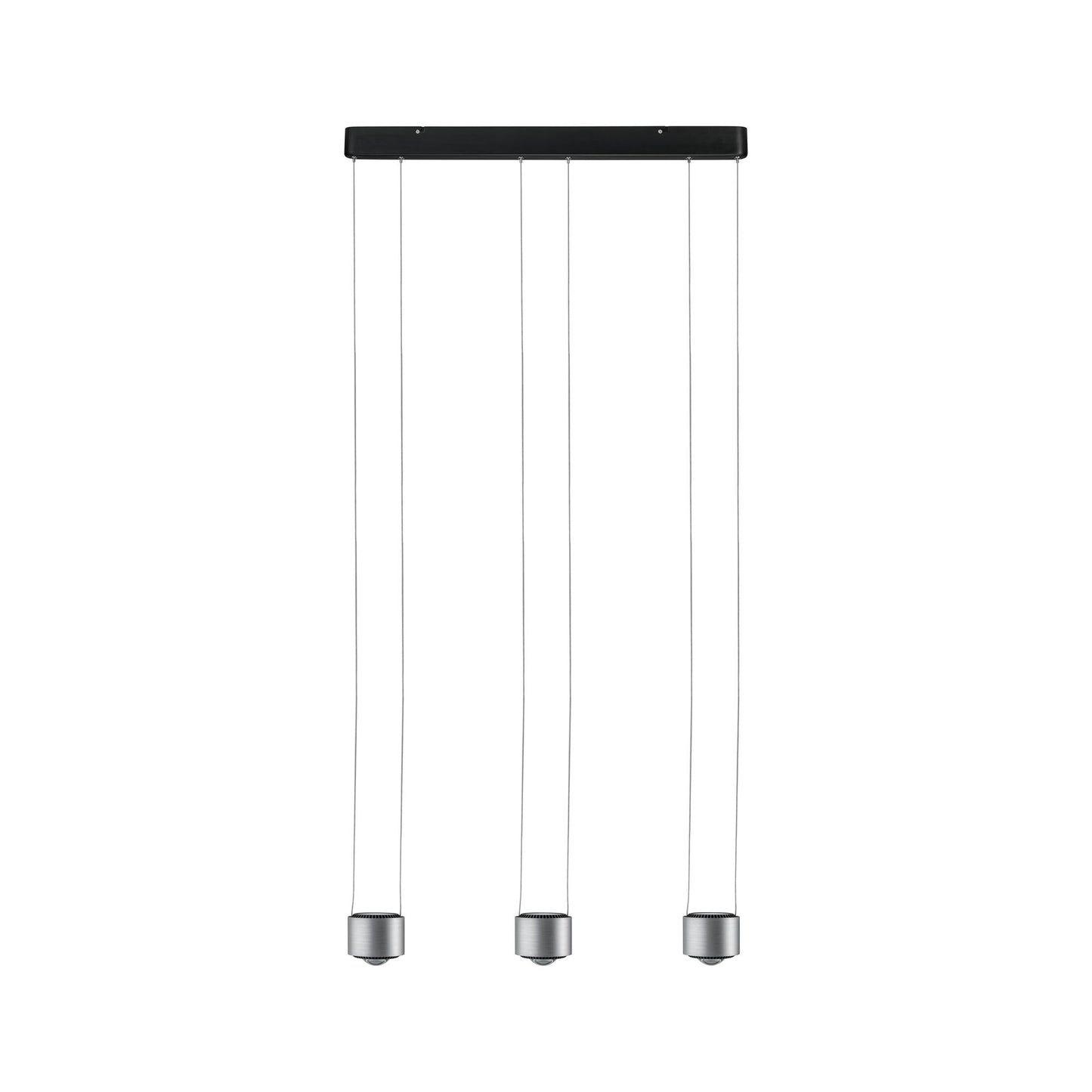 Paulmann Aldan Pendelleuchte dim LED 3x9W Schwarz/Alu gebürstet 230V Aluminium