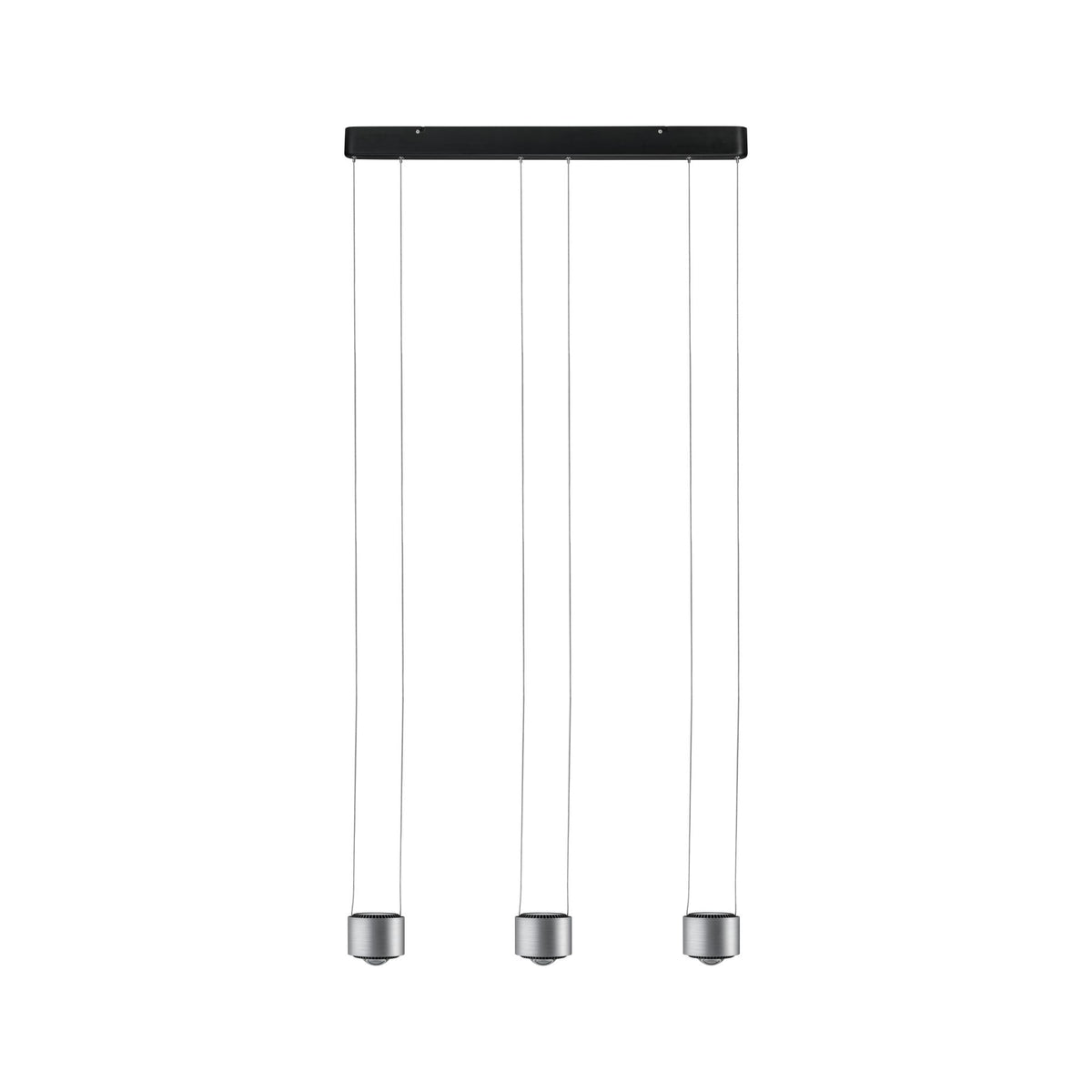 Paulmann Aldan Pendelleuchte dim LED 3x9W Schwarz/Alu gebürstet 230V Aluminium