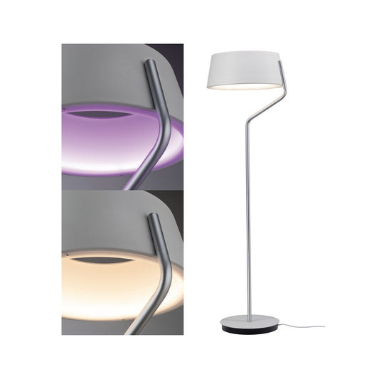 Paulmann Belaja Stehleuchte BLE LED 1x8W RGB+W Weiß/Chrom Matt 230V Metall