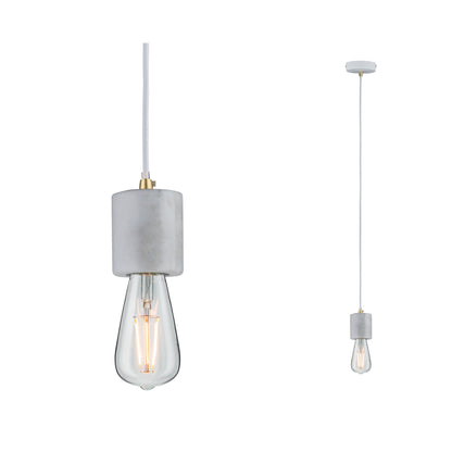 Paulmann Pendelleuchte Neordic Nordin E27 max. 1x60W Weiß/Marmor