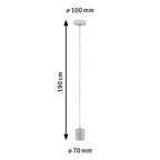 Paulmann Pendelleuchte Neordic Nordin E27 max. 1x60W Weiß/Marmor