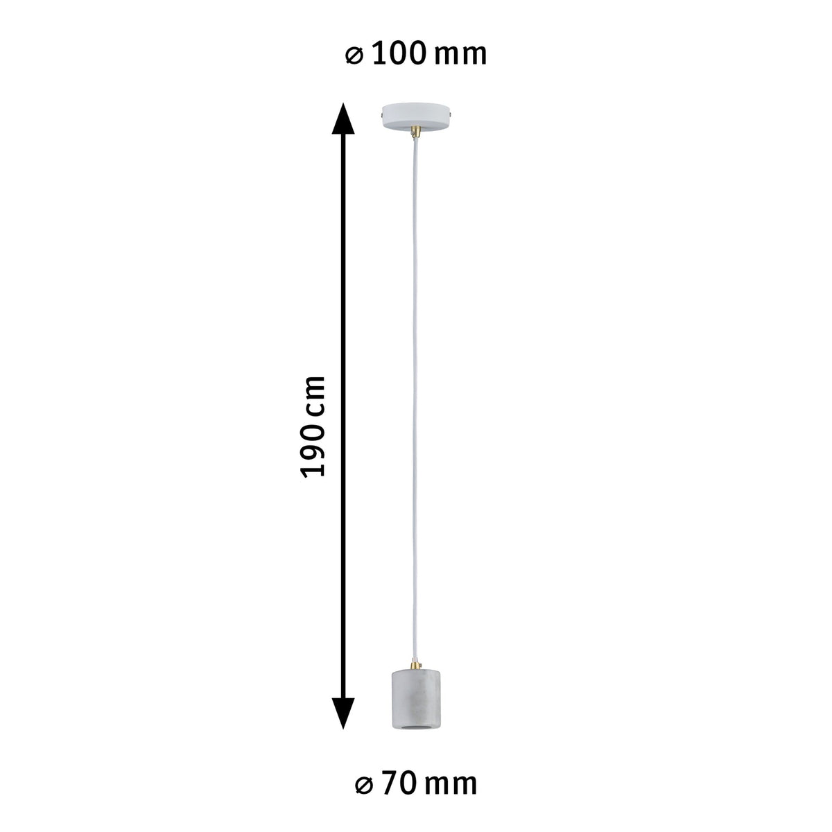 Paulmann Pendelleuchte Neordic Nordin E27 max. 1x60W Weiß/Marmor