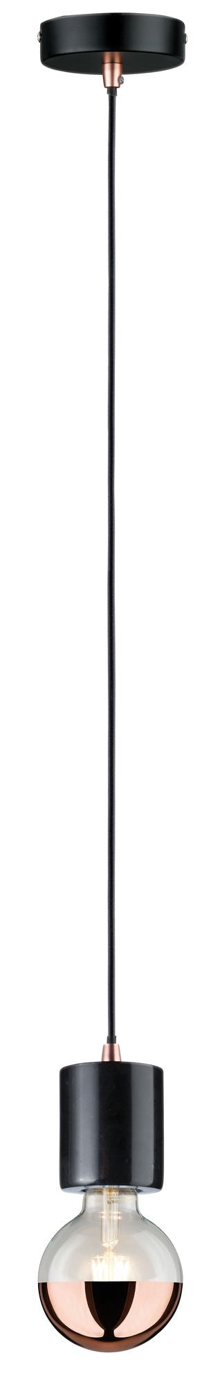 Paulmann Pendelleuchte Neordic Nordin E27 max. 1x20W Schwarz/Marmor