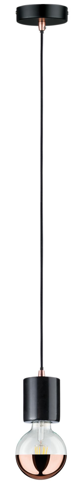 Paulmann Pendelleuchte Neordic Nordin E27 max. 1x20W Schwarz/Marmor