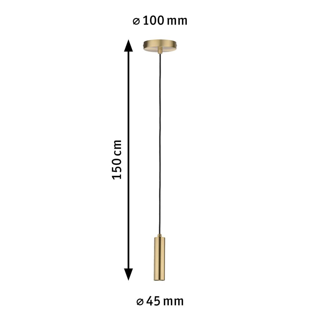 Paulmann Pendelleuchte Neordic Kine E27 max. 1x20W Messing gebürstet