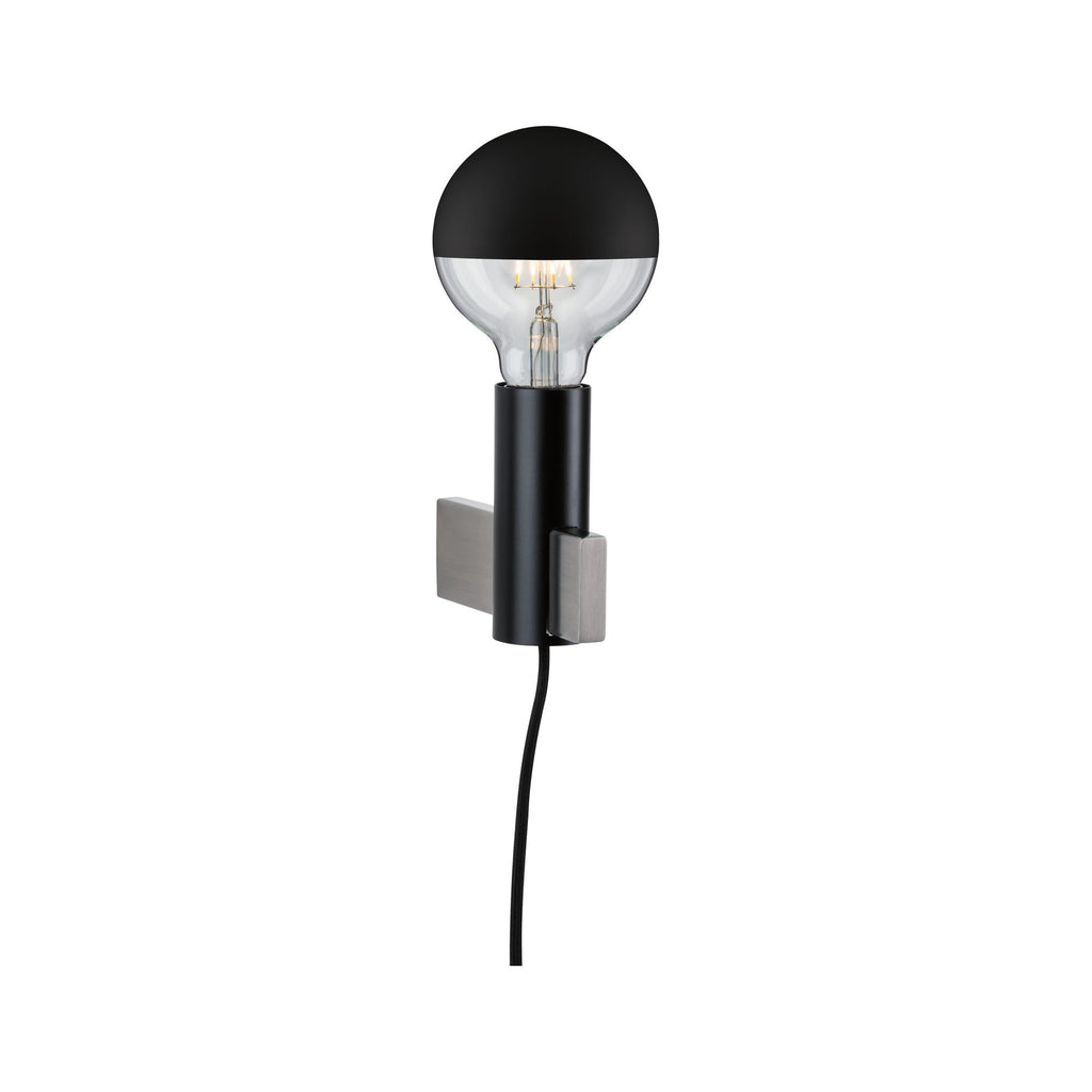Paulmann Neordic Aik Wandleuchte max.1x20W E27 Schwarz 230V Metall
