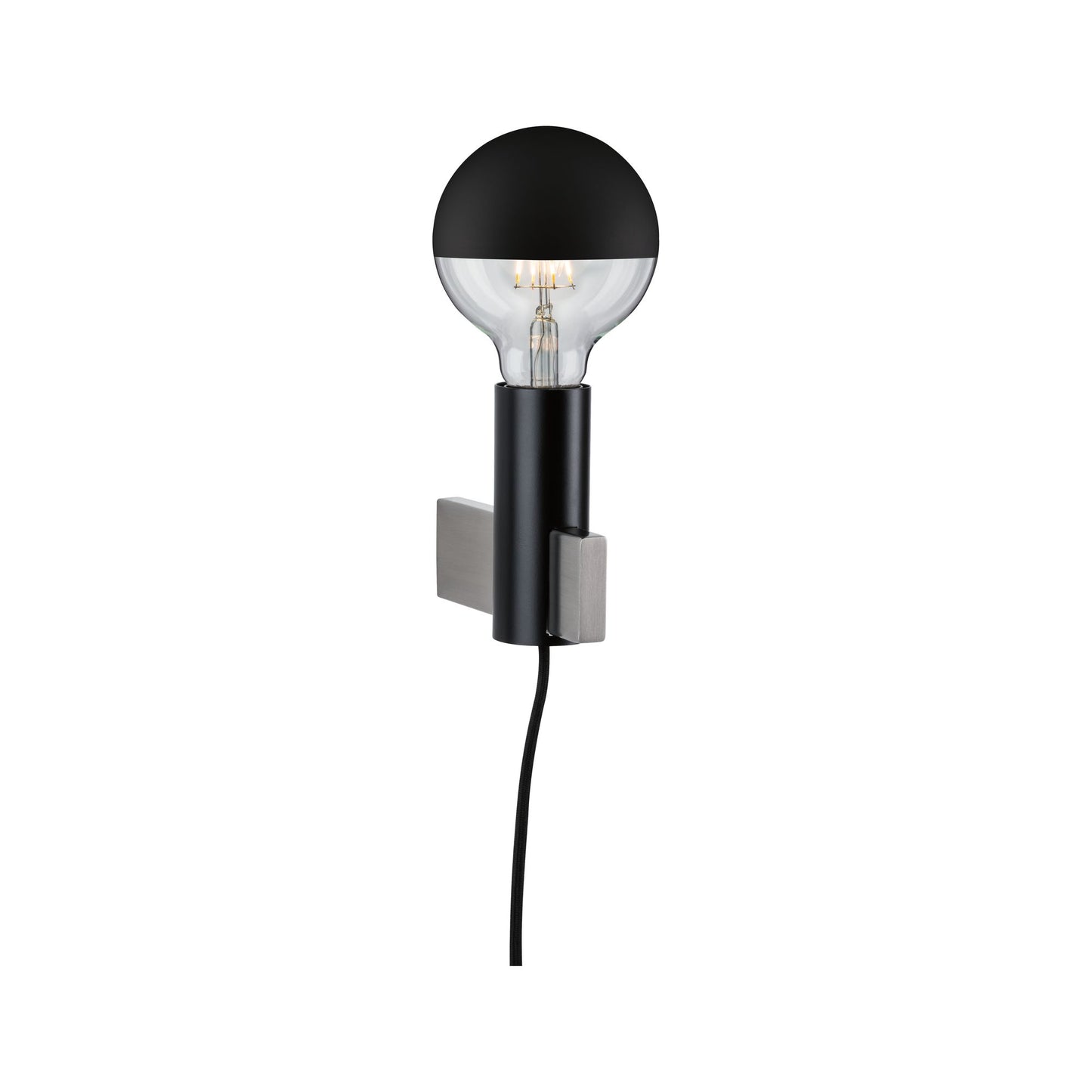 Paulmann Neordic Aik Wandleuchte max.1x20W E27 Schwarz 230V Metall