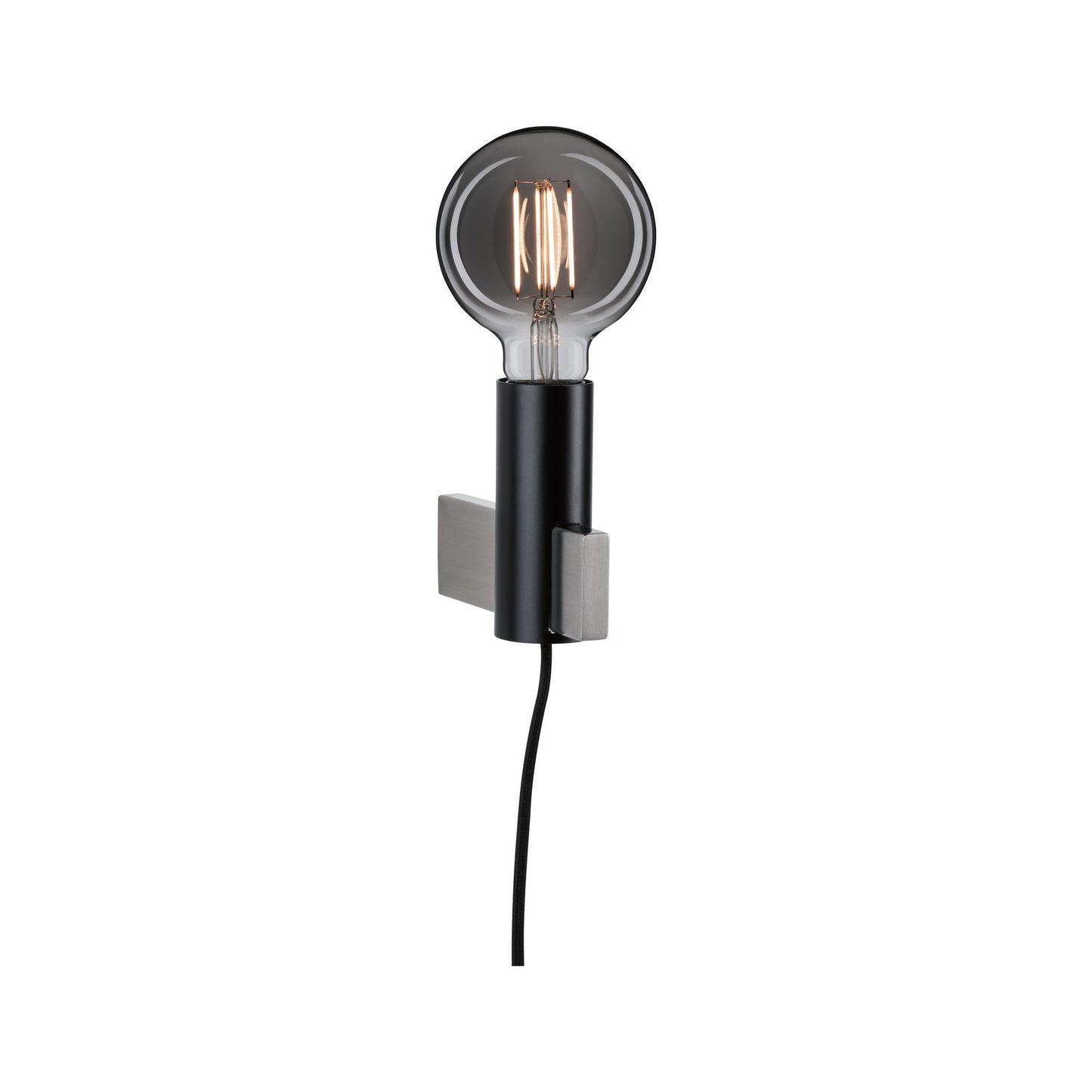 Paulmann Neordic Aik Wandleuchte max.1x20W E27 Schwarz 230V Metall