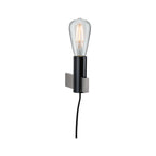Paulmann Neordic Aik Wandleuchte max.1x20W E27 Schwarz 230V Metall