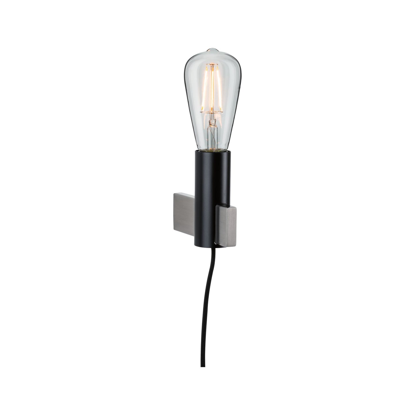 Paulmann Neordic Aik Wandleuchte max.1x20W E27 Schwarz 230V Metall