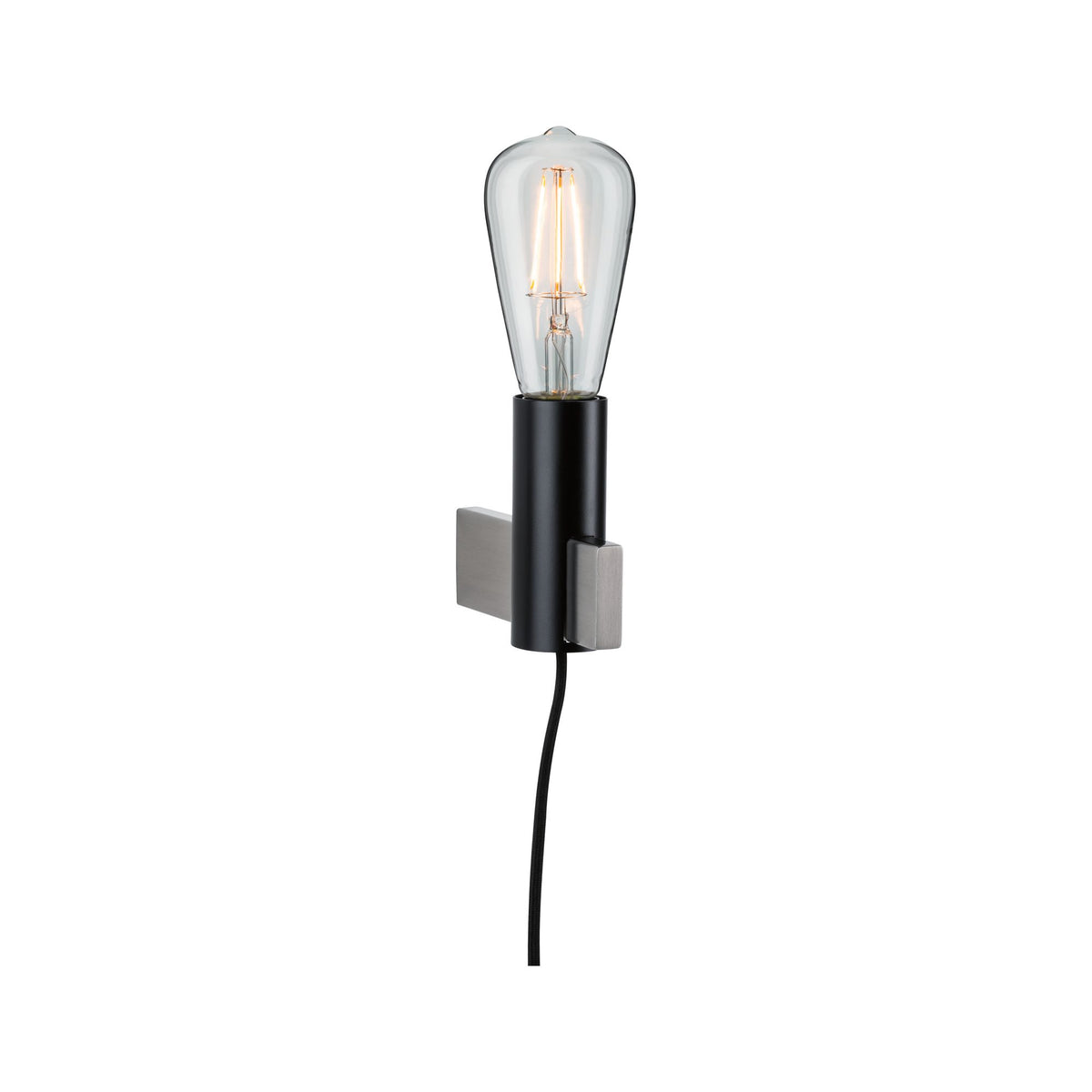 Paulmann Neordic Aik Wandleuchte max.1x20W E27 Schwarz 230V Metall