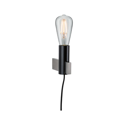 Paulmann Neordic Aik Wandleuchte max.1x20W E27 Schwarz 230V Metall