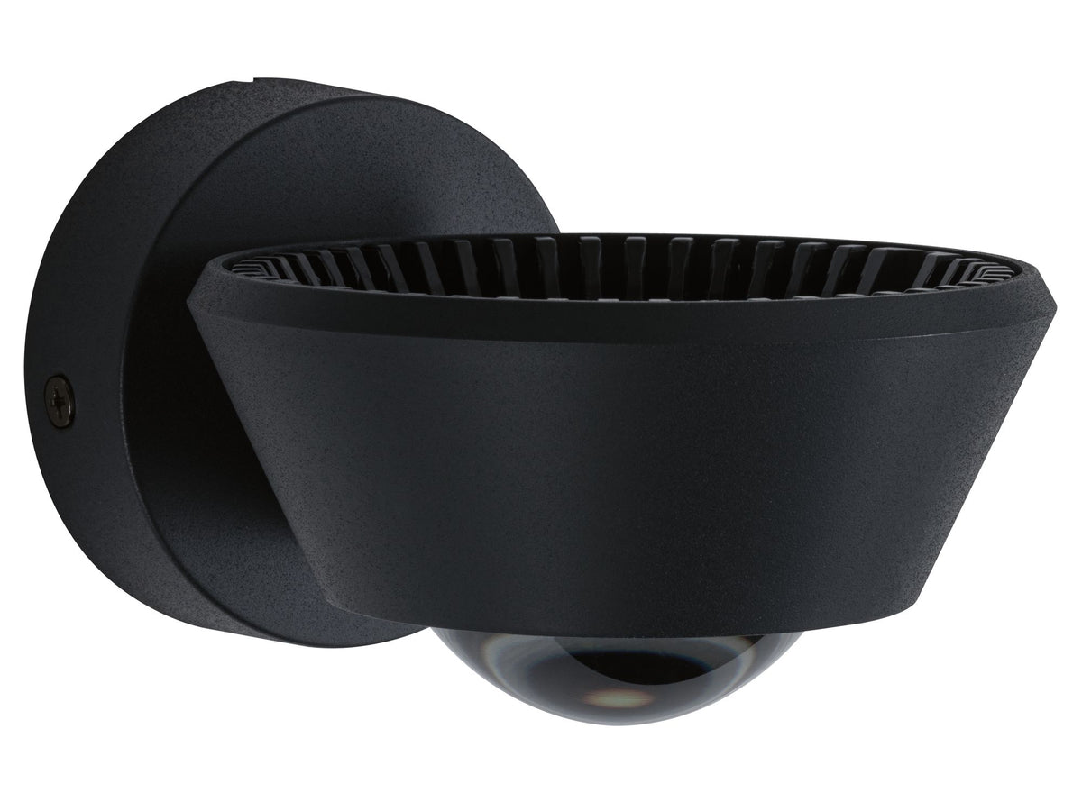 Paulmann LED Wandleuchte Sabik IP44 1x9W  Schwarz ohne Leuchtmittel