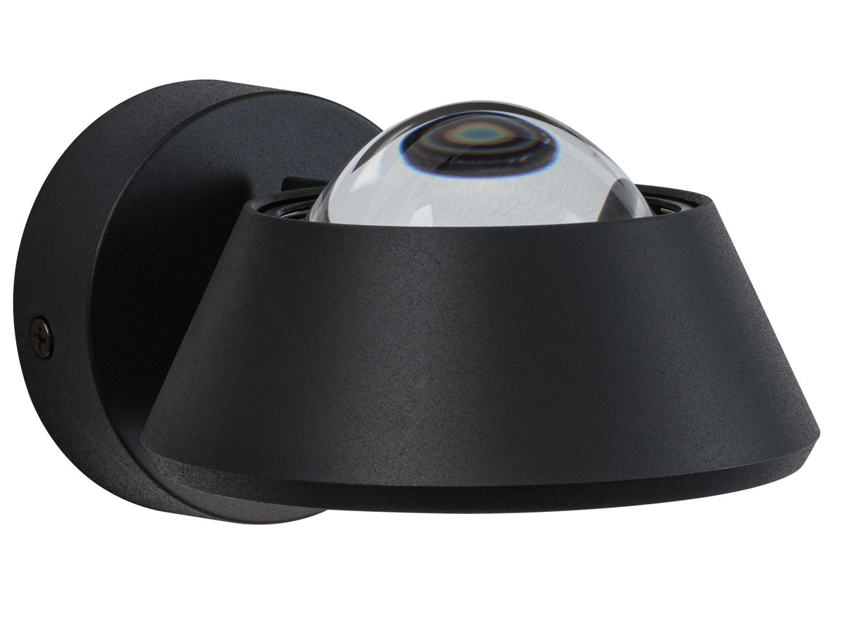 Paulmann LED Wandleuchte Sabik IP44 1x9W  Schwarz ohne Leuchtmittel
