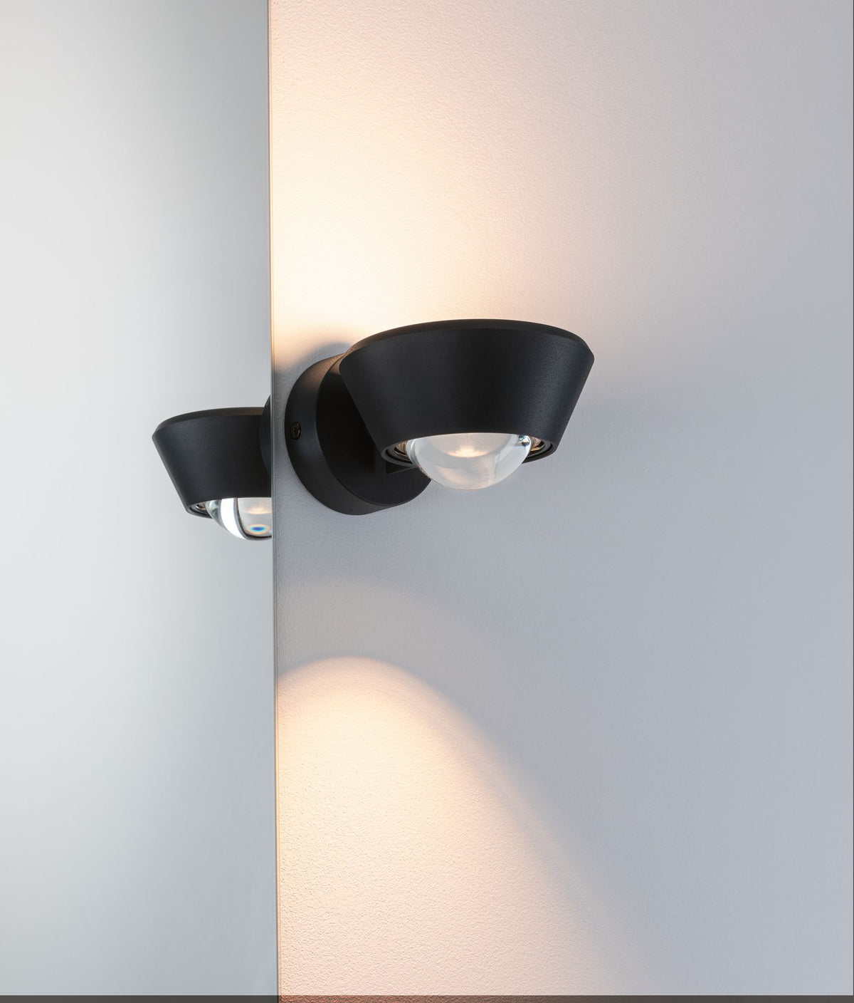 Paulmann LED Wandleuchte Sabik IP44 1x9W  Schwarz ohne Leuchtmittel