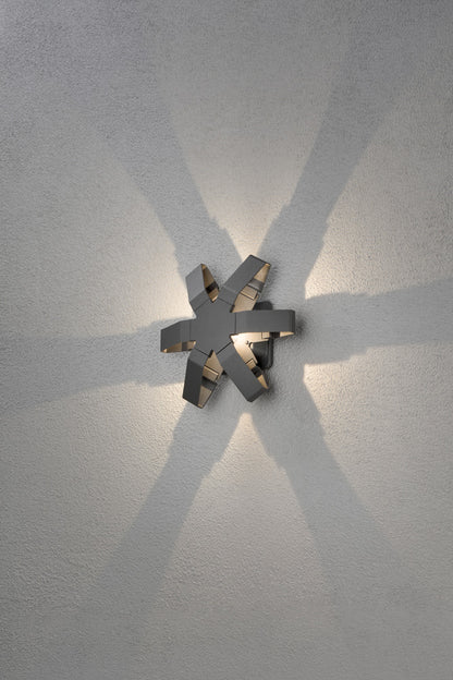 Konstsmide Pescara Wandleuchte anthrazit H-Power LED