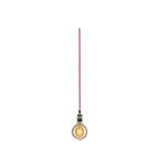 Paulmann Pendelleuchte Neordic Eldar inkl. Eurostecker E27 max. 1x20W Rot/Brüniert