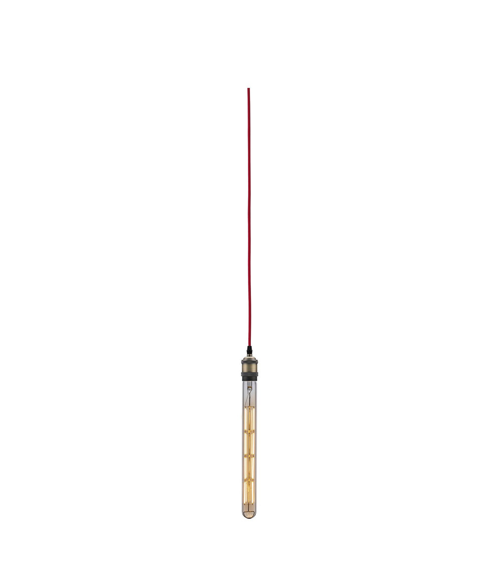 Paulmann Pendelleuchte Neordic Eldar inkl. Eurostecker E27 max. 1x20W Rot/Brüniert