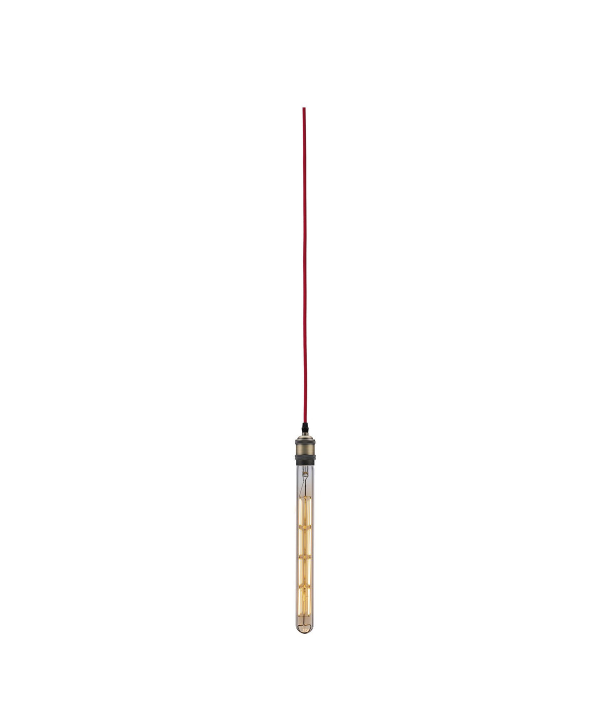 Paulmann Pendelleuchte Neordic Eldar inkl. Eurostecker E27 max. 1x20W Rot/Brüniert