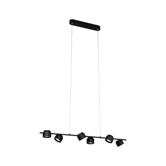 Paulmann LED Pendelleuchte Puric Pane    2700K 6x350lm 6x4,5W Schwarz dimmbar