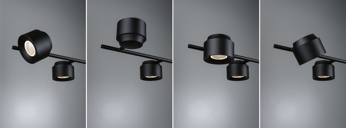Paulmann LED Pendelleuchte Puric Pane    2700K 6x350lm 6x4,5W Schwarz dimmbar