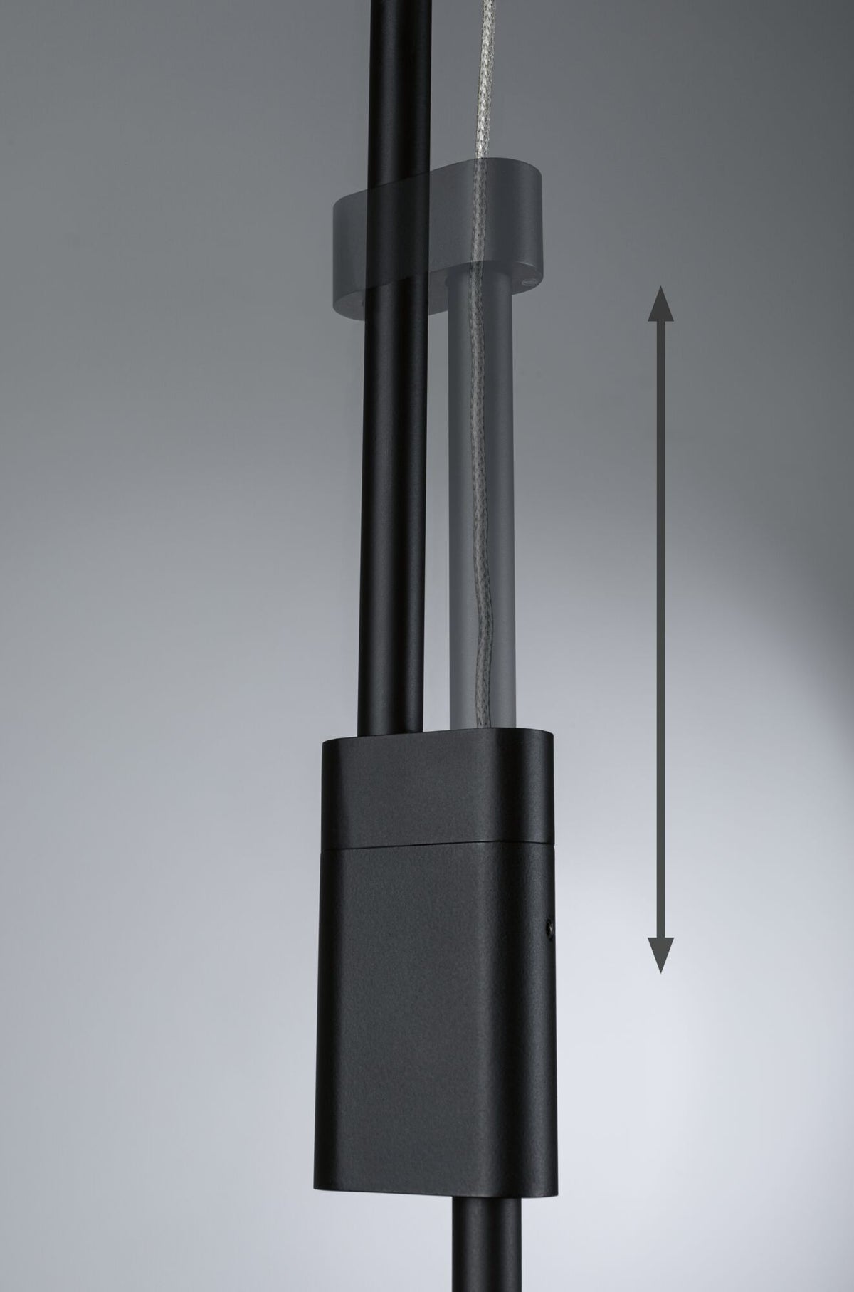 Paulmann LED Pendelleuchte Puric Pane Effect   2700K 600lm / 400lm 6x6,5 / 1x4,5W Schwarz dimmbar