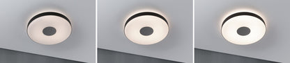 Paulmann LED Deckenleuchte Puric Pane Effect Smart Home Zigbee    2700K 200lm / 1.900lm 230V 16 / 1x1,5W dimmbar Schwarz,Grau
