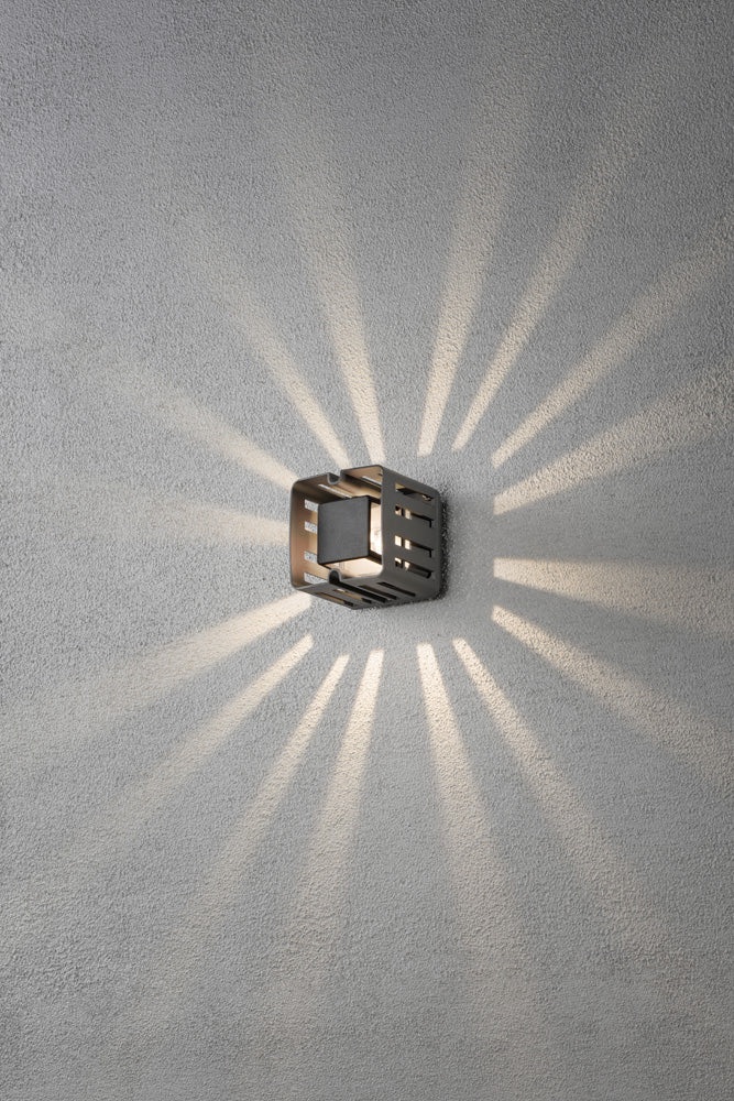 Konstsmide Pescara Wandleuchte anthrazit H-Power LED