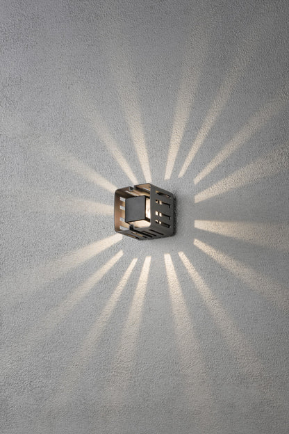 Konstsmide Pescara Wandleuchte anthrazit H-Power LED