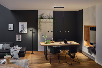 Paulmann LED Stehleuchte Puric Pane  Smart Home Zigbee   2700K 2x300lm 2x3W Schwarz