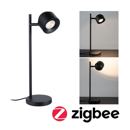 Paulmann Tischleuchte Puric Pane  Smart Home Zigbee   2700K 400lm 4,5W Schwarz