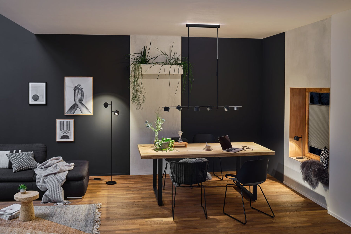 Paulmann Tischleuchte Puric Pane  Smart Home Zigbee   2700K 400lm 4,5W Schwarz