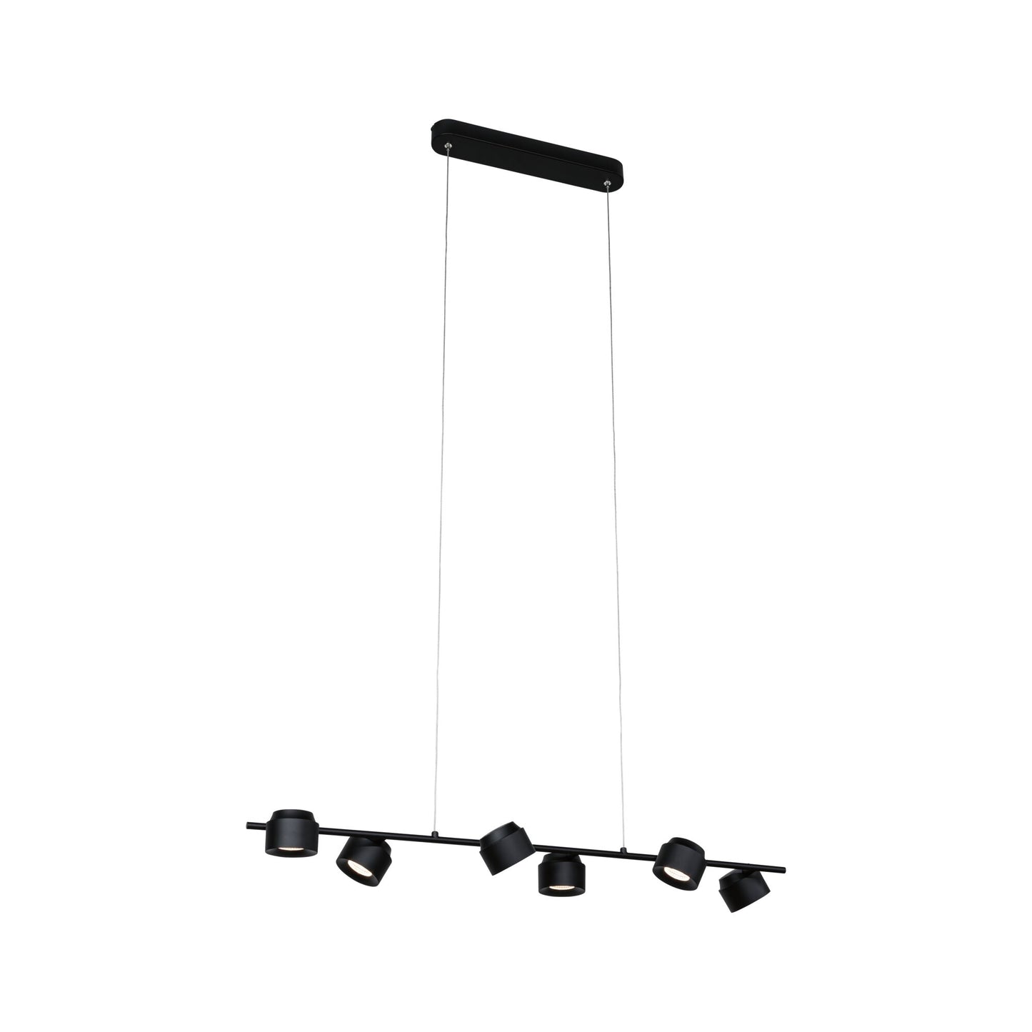 Paulmann LED Pendelleuchte Puric Pane    2700K 6x450lm 6x6W Schwarz dimmbar