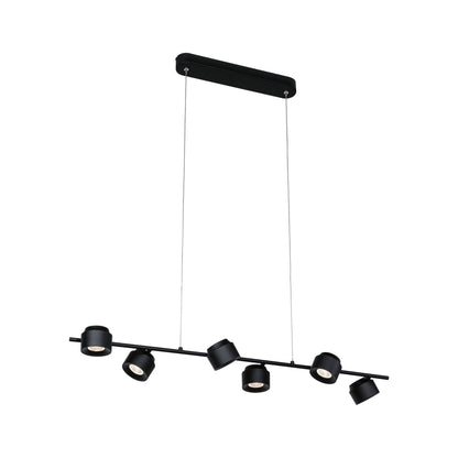 Paulmann LED Pendelleuchte Puric Pane    2700K 6x450lm 6x6W Schwarz dimmbar