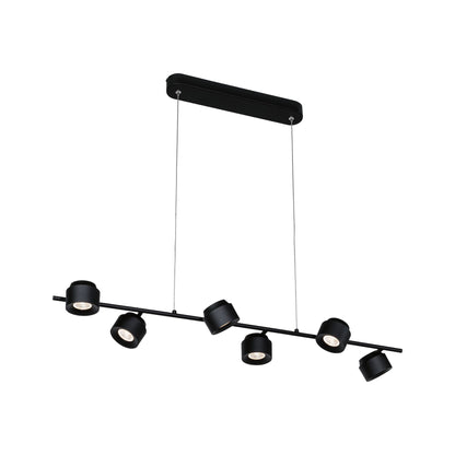Paulmann LED Pendelleuchte Puric Pane    2700K 6x450lm 6x6W Schwarz dimmbar