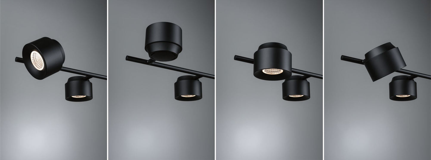 Paulmann LED Pendelleuchte Puric Pane    2700K 6x450lm 6x6W Schwarz dimmbar
