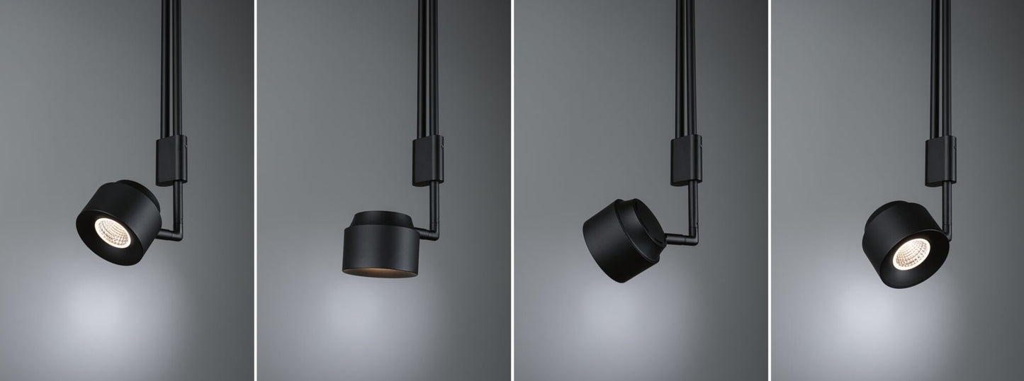 Paulmann LED Pendelleuchte Puric Pane    2700K 500lm 6W Schwarz dimmbar