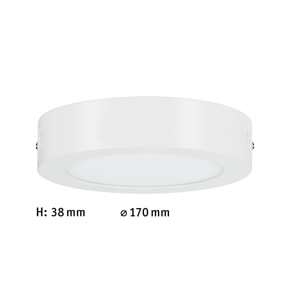 Paulmann LED Panel Carpo rund 170mm 10,2W 2.300K Weiß matt