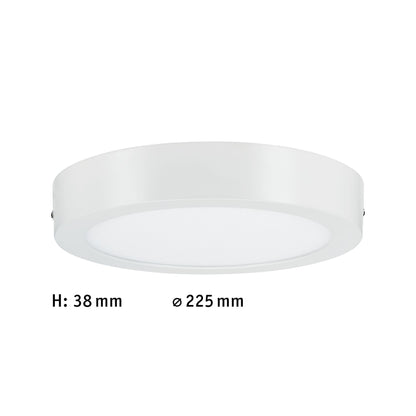 Paulmann LED Panel Carpo rund 225mm 13W 2.300K Weiß matt