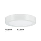 Paulmann LED Panel Carpo rund 225mm 13W 2.300K Weiß matt