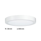 Paulmann LED Panel Carpo rund 300mm 16W 2.300K Weiß matt