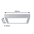Paulmann LED Panel Carpo eckig 300x300mm 16W 2.300K Chrom matt