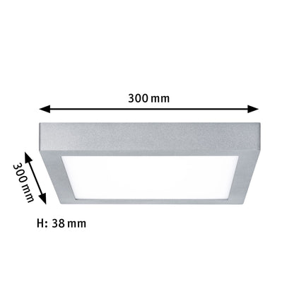 Paulmann LED Panel Carpo eckig 300x300mm 16W 2.300K Chrom matt