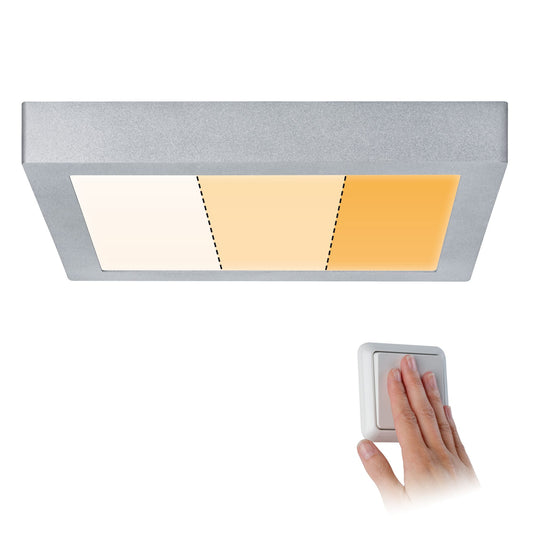 Paulmann LED Panel Carpo eckig 300x300mm 16W 2.300K Chrom matt