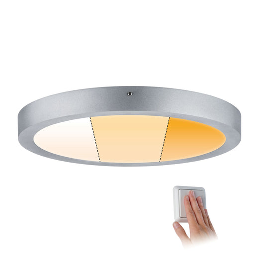 Paulmann WallCeiling Carpo LEDPanel WarmDim 400mm 21W Chrom m 230V Metall