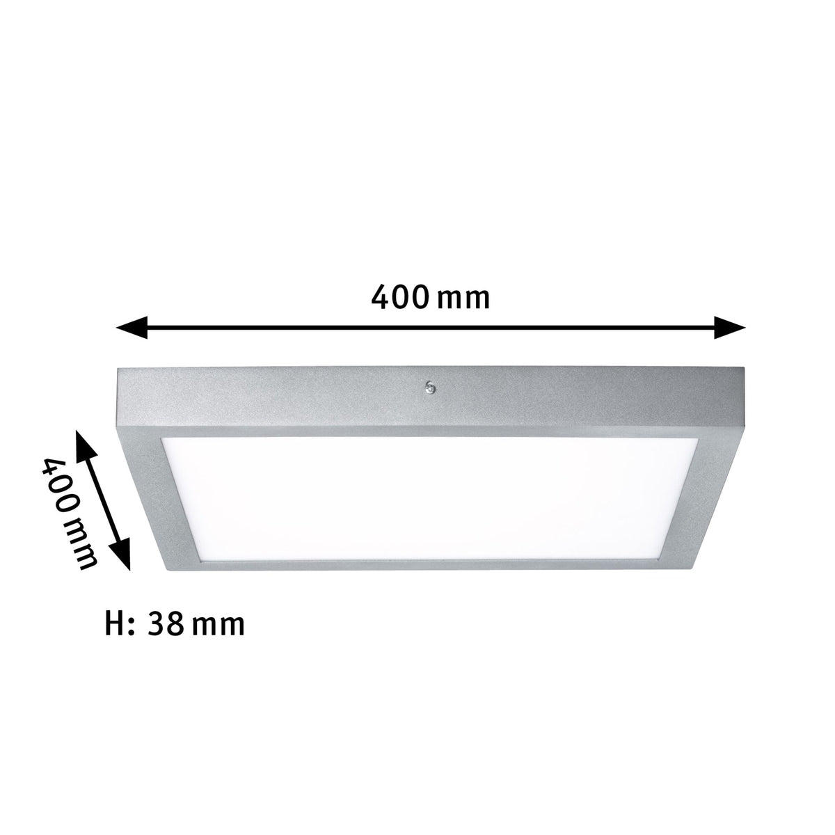 Paulmann LED Panel Carpo eckig 400x400mm 21W 2.300K Chrom matt