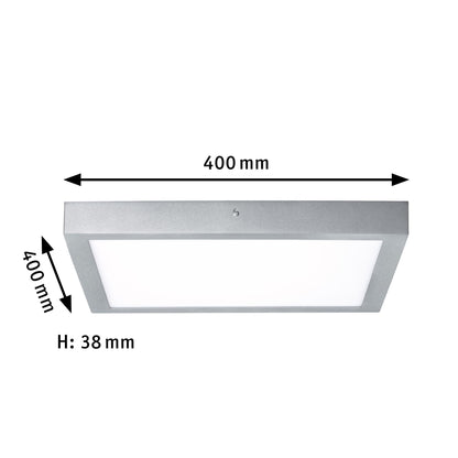 Paulmann LED Panel Carpo eckig 400x400mm 21W 2.300K Chrom matt