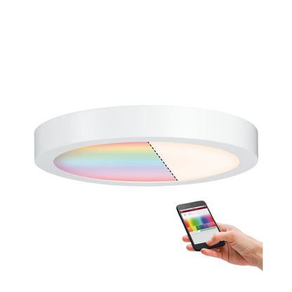 Paulmann WallCeiling Cesena ZB LEDPanel RGBW 300mm 17W Weiß matt 230V Metall