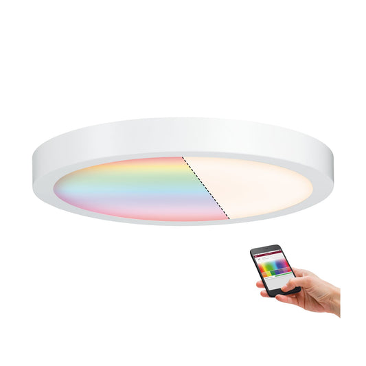 Paulmann WallCeiling Cesena ZB LEDPanel RGBW 400mm 22W Weiß matt 230V Metall